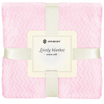 Pledas Springos Lovely Blankets Extra Soft, rožinis, 160 cm x 200 cm