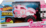 Rc visureigis Mattel Hot Wheels, Barbie Monster Truck HNV02, 1:24, rožinė sp.