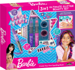 Žaislinis grožio rinkinys Mattel Barbie Beauty Set 3in1 Ultimate Glitter 34072INT
