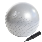 Gimnastikos kamuolys HMS YB03N, &scaron;viesiai pilka sp., 65 cm