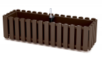Balkoninis vazonas Prosperplast Boardee DDEF600W-R222, plastikinis, 58 cm x 18 cm, &Oslash; 58 cm, ruda sp.