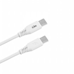 iLike CTT01 Patvarus TPE USB-C į USB-C (Type-C) Greitas 3.1A Duomenų ir Įkroviklio Kabelis 1m Baltas