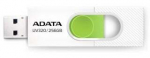 USB atmintinė Adata UV320 852359, balta sp./žalia sp., 256 GB