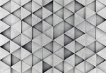 Fototapetas Artgeist Grey Triangles 3XLFT1104, 245 cm x 245 cm