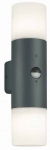 Sieninis lauko &scaron;viestuvas Trio Hoosic 222260242, 28W, E27, IP44, antracito sp., 8 cm x 33 cm