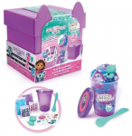 &Scaron;lyk&scaron;tuko - gleivių gamybos rinkinys Epee Gabby's Dollhouse Mystery Cat Box, violetinė sp.