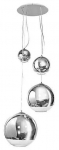 &Scaron;viestuvas kabinamas AZzardo Silver Ball 4, E27, 4 x 60 W, skaidri sp./chromo sp.
