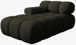 Modulinė sofa Micadoni Bellis, tamsiai žalia/žalia, kairinė, 155 x 94 cm x 64 cm