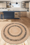 Kilimas Conceptum Hypnose Jute 120, įvairių spalvų, 120 cm x 120 cm
