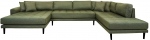 Kampinė sofa House Nordic Lido, žalia sp., 220 x 370 cm x 76 cm
