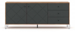 Komoda Bilbao BL06 2D3S, ąžuolo sp., 75.2 cm x 40 cm x 183.4 cm