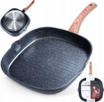Keptuvė Vilde Black&Wood Grill, 28 cm, aliuminis