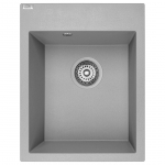 Virtuvinė plautuvė Laveo Monchichi SBO_510Y, Grey, granitas, 38.4 cm x 50 cm x 20.5 cm, pilka sp.