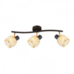 &Scaron;viestuvas lubų ir sienų Candellux Lighting Dubai, E14, 3 x 40 W, juoda sp.