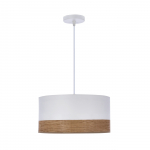 &Scaron;viestuvas kabinamas Candellux Lighting Porto, E27, 1 x 60 W, balta sp./rie&scaron;utmedžio sp.
