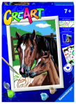 Tapymas pagal skaičius Ravensburger CreArt Horse, ruda sp./žalia sp.