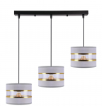 &Scaron;viestuvas kabinamas Candellux Lighting Pandy 33-37657, E27, 3 x 40 W, aukso sp./pilka sp.