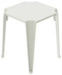 Lauko stalas Ferne Lottie, balta sp., 39.6 cm x 39.6 cm x 46.5 cm