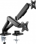 Stalinis dviejų monitorių laikiklis Techly ICA-LZD 462B, 17-32", 9 kg