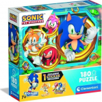 Dėlionė Clementoni Sonic 29796, 33.5 cm x 48.5 cm, 180 vnt., įvairių spalvų