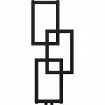 Elektrinis rank&scaron;luosčių džiovintuvas Mexen Grid, juoda, 36 cm x 87 cm, 209 W