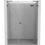 Du&scaron;o durys Mexen Lunar L Right, 160 cm x 200 cm, pilka sp./grūdintas