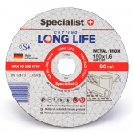 Pjovimo diskas Specialist+ Long Life, 150 mm x 1.6 mm x 22 mm