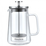 Kavinukas French Press Klausberg 7684, 0.35 l, sidabro sp.