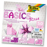 Popierinių figūrų gaminimo rinkinys Folia Origami Basic, rožinė