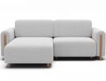 Modulinė sofa Acossta, balta sp., de&scaron;ininė, 154 x 244 cm x 95 cm