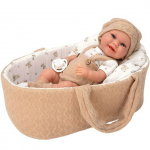 Lėlė - kūdikis su priedais Arias Boy, 33 cm, rusva sp.