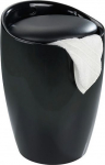 Skalbinių dėžė Wenko Candy, 20 l, juoda sp., 36 cm x 36 cm
