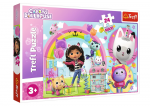 Dėlionė Trefl Gabbys Dollhaouse Cheerful Gabi 24643, 40 cm x 60 cm, 24 vnt., įvairių spalvų