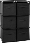 Pastatoma lentyna 5five Simply Smart, juoda sp., 98 cm x 68 cm x 34 cm