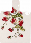 Pjaustymo lentelė Boltze Strawberry, balta sp./raudona sp., 34 cm x 24 cm