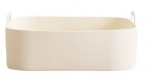 Silikoninis įdėklas kar&scaron;to oro gruzdintuvei Homla Mollis Basic, &scaron;viesiai ruda - ecru, 21.5 cm x 21.5 cm