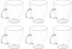 Dvigubo stiklo stiklinių rinkinys Vivalto 87976, skaidri sp., 0.27 l