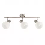 &Scaron;viestuvas lubų Candellux Lighting Novo 93-52131, E14, 3 x 40 W, balta sp. / sidabro sp.