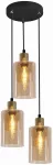 &Scaron;viestuvas lubų Candellux Lighting Doppio 33-51622, E14, 3 x 40 W, gintaro sp. / juoda sp.