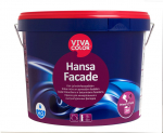 Tinkuotų ir mūrinių fasadų dažai Vivacolor Hansa Facade, balta sp., 9 l