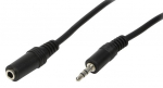 Laidas Logilink 3.5 mm male, 3.5mm female, 5 m, juoda sp.