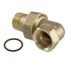 Alkūnė TDM Brass 235OR, 3/8 colio - i&scaron;orinis sriegis / 3/8 colio - vidinis sriegis, 3/8"