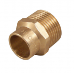 Adapteris Nibco 42430, 22mm x 1", žalvaris