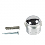 Durų atrama Haushalt DS082CC, 3.6 cm, &Oslash; 3.5 cm, guma/plienas, chromo