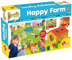 Edukacinė dėlionė Lisciani Carotina Happy Farm, įvairių spalvų