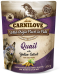 &Scaron;lapias &scaron;unų maistas Carnilove Pate Quail with Yellow Carrot, kalakutiena/morkos, 0.3 kg