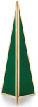 Papuo&scaron;alų laikiklis AmeliaHome, 10 cm, aukso/žalia