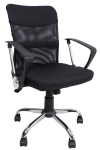 Darbo kėdė Home4you Darius 27972, 57 x 57 x 93 - 103 cm, juoda sp.
