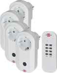 Lizdas Brennenstuhl Wireless Switch Set CE1 4001 CE1 4001, su įžeminimu, IP20, balta sp.