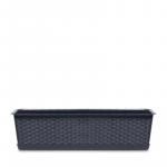 Gėlių vazonas Ratolla Case, plastikinis, 59 cm x 16 cm, antracito sp.